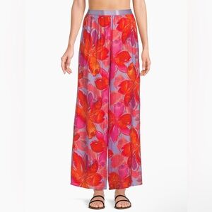 Anthropologie Hutch Graham Cover-Up Pants in Watercolor Gardenia NWT